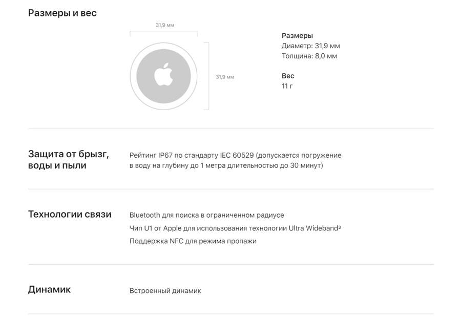Трекер Apple AirTag